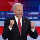 Former Vice President Joe Biden speaks during the Democratic Presidential Debate at Tyler Perry Studios November 20, 2019 in Atlanta, Georgia.